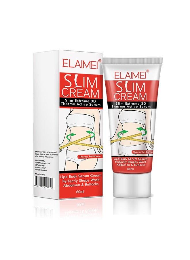 Elaimei Slim Cream - Hot Cream Belly Fat Burner, Cellulite Cream Shaping and Firming Body for Stomach, Thighs,  Arms, Lose Weight for Women & Men - Image 4
