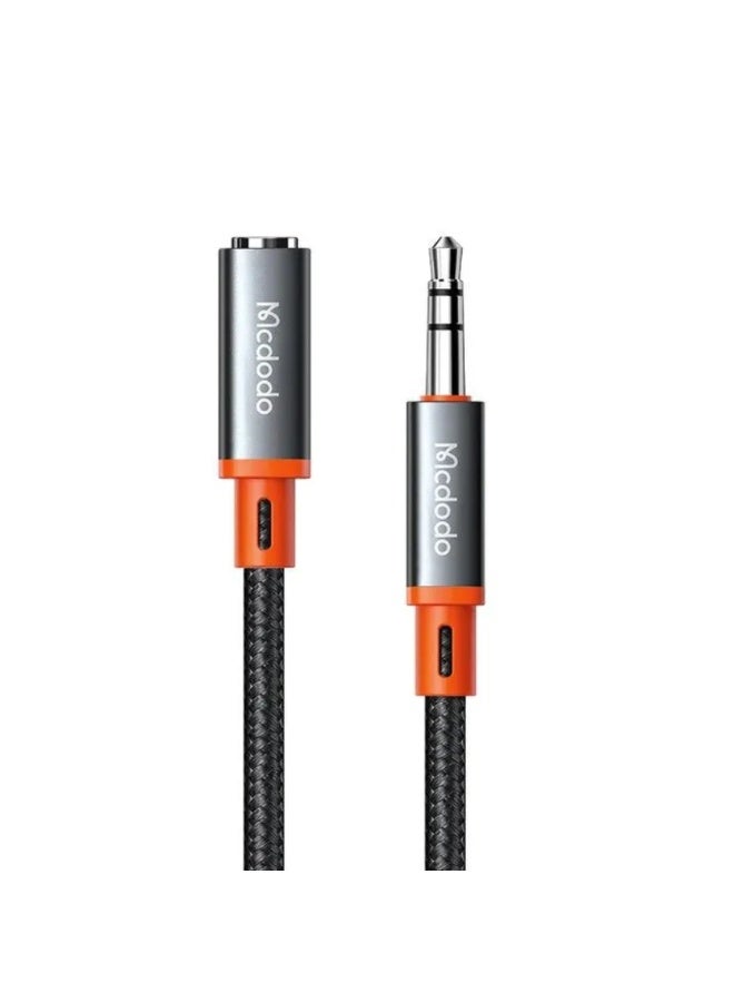 مكدودو AUX Extension Cable, CA-0800 Castle Series 1.2 Meter, Black - Image 1