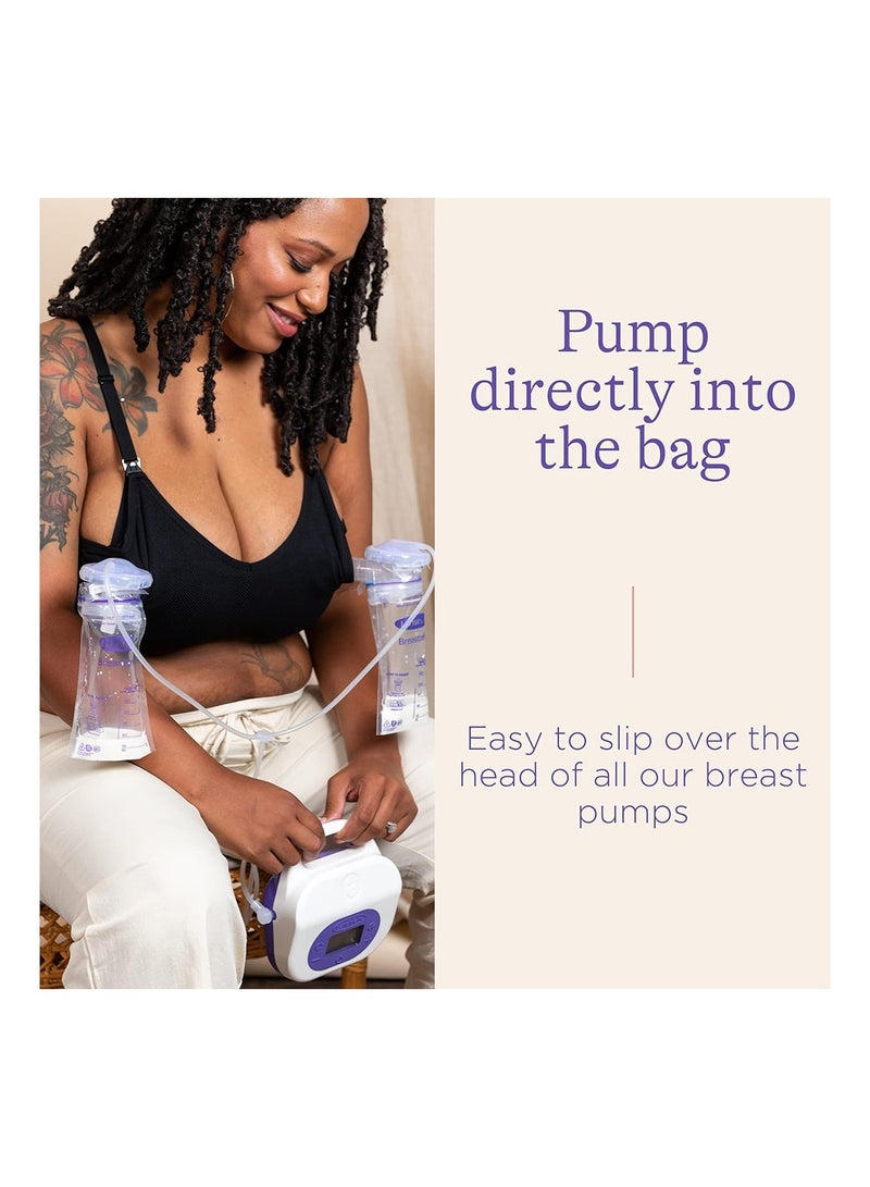 كيس تخزين حليب الأم لانسينوه ، 50 عدد ، ‎  خالية من BPA ، تحافظ على المغذيات الأساسية لحليب الأم ، وتقوية التماسات لمنع التسربات - Image 5