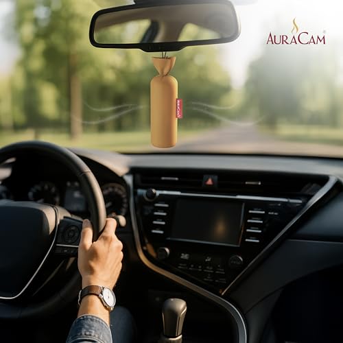 AuraCam Gold Standard Camphor Pod Cone (Sandalwood) - Set of 2 - Pod Air freshener For Room, Car, Bathroom, Office & Toilet | Long-Lasting Cone for Home - Image 2