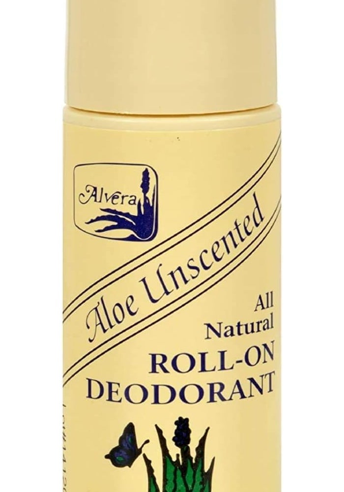 Alvera Aloe Unscented All Natural Roll-On Deodorant, 3 Ounce - Image 2