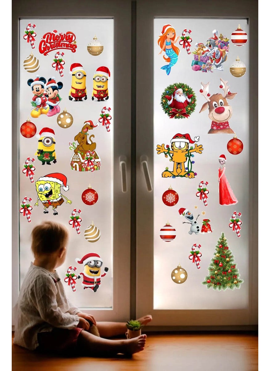 Kt Group New Year's Eve Fun Disney Figures 41 Pieces Glass Wall Door Sticker Set - Christmas Set - pzsku/Z6E63BD0712B38C3B4BE1Z/45/_/1725791142/f8838828-52f2-477d-9f6b-cd63263c379e