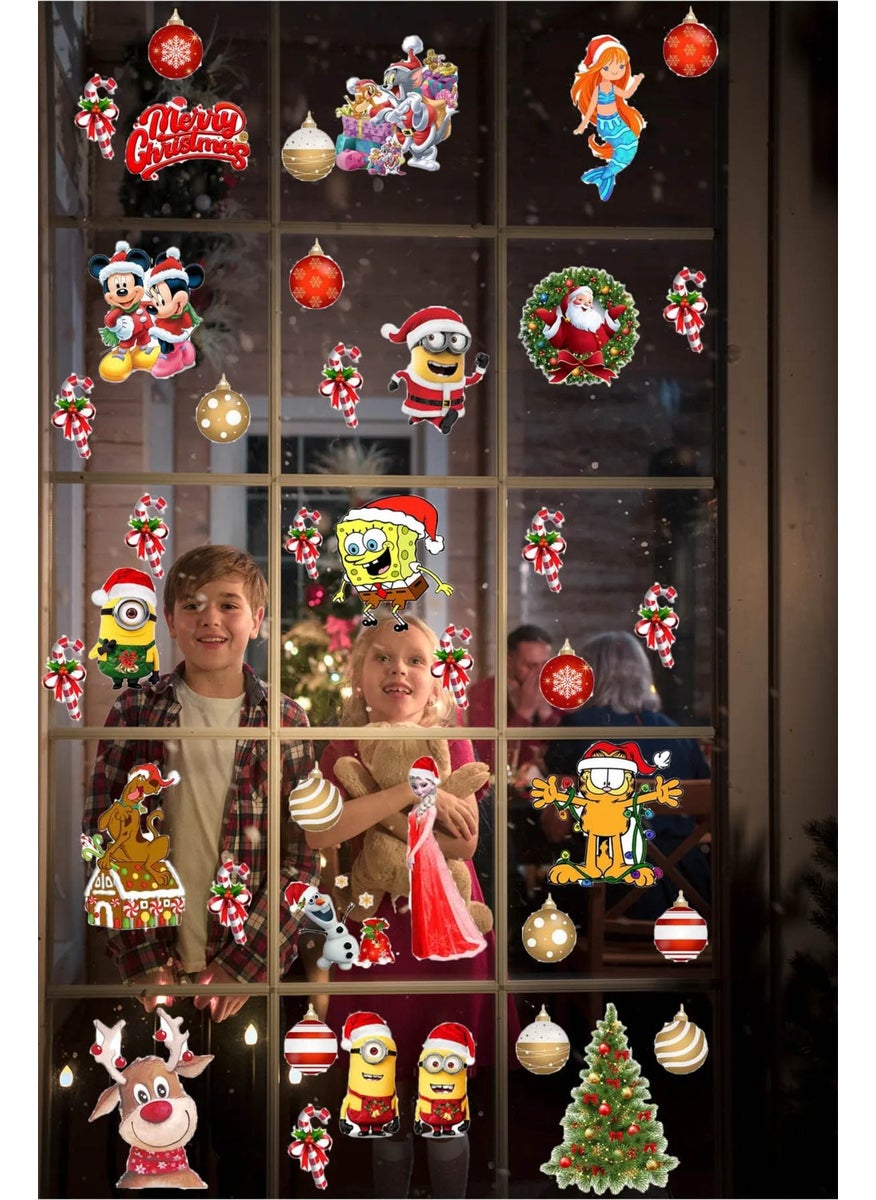 Kt Group New Year's Eve Fun Disney Figures 41 Pieces Glass Wall Door Sticker Set - Christmas Set - pzsku/Z6E63BD0712B38C3B4BE1Z/45/_/1728061857/61a84d0a-5b7d-49ce-8263-8713effce54a