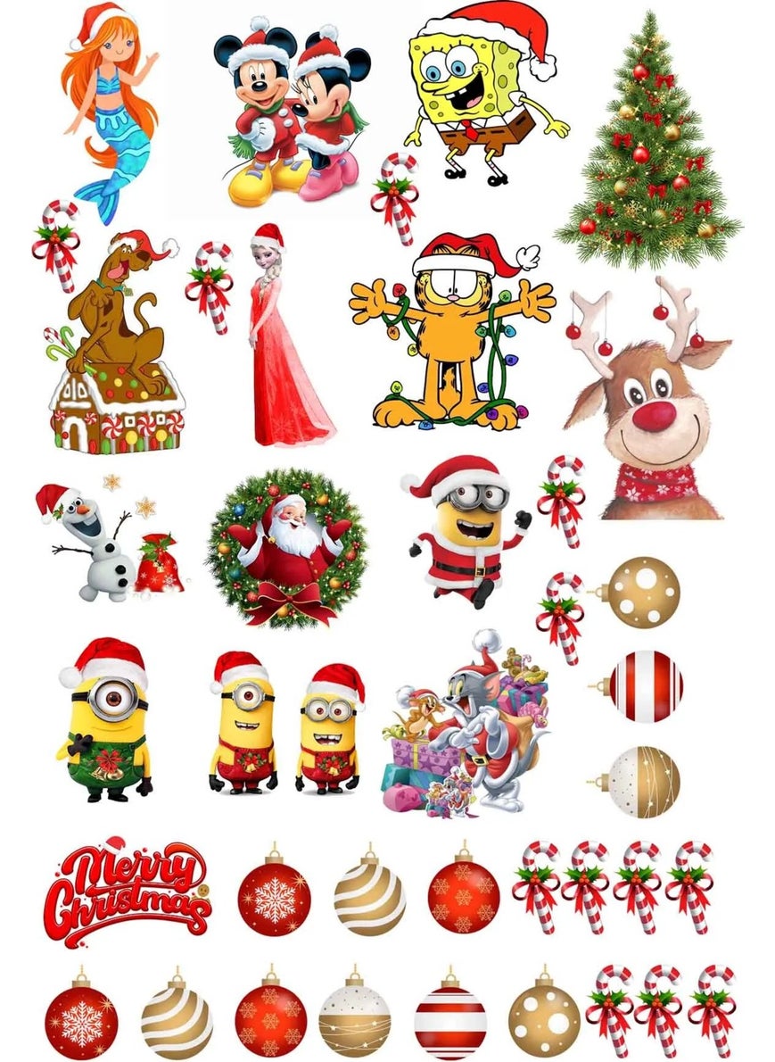 Kt Group New Year's Eve Fun Disney Figures 41 Pieces Glass Wall Door Sticker Set - Christmas Set - pzsku/Z6E63BD0712B38C3B4BE1Z/45/_/1728061859/06085a7f-4d3f-4ffa-998e-c1fa0b5b3901