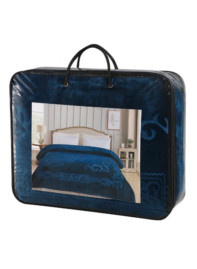 Blues Premium Heavyweight Flannel Blanket 5KG – Ultra-Soft Winter Blanket 240×220 cm - Image 3
