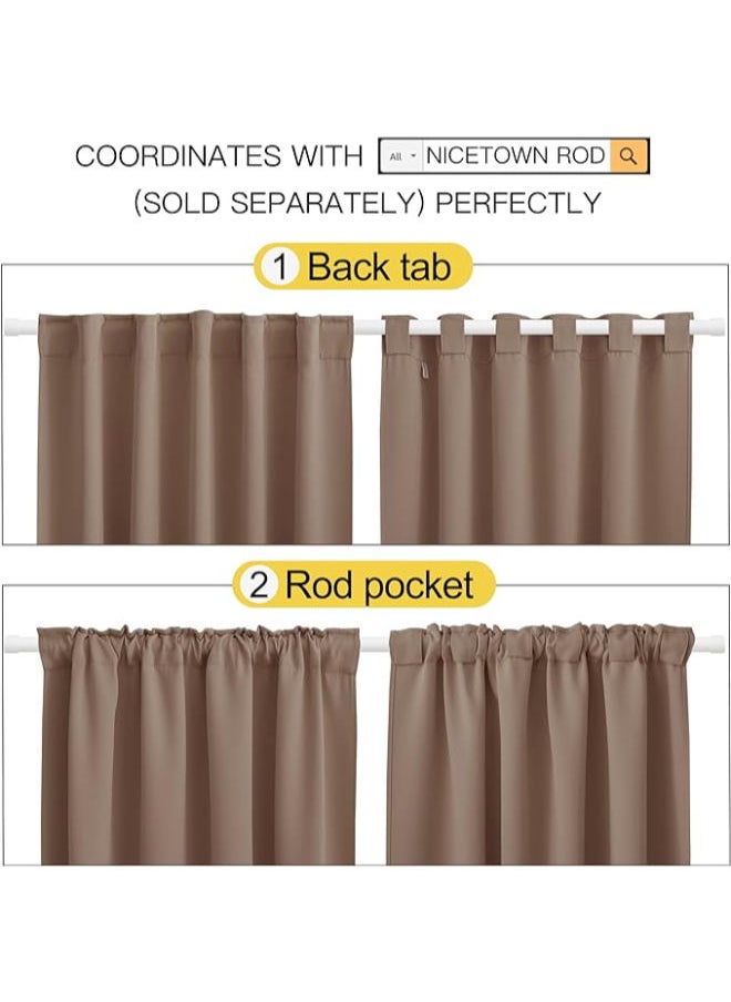 Intex Curtains House INtex curtains house Blackout Blinds - Sliding Door Insulated Wide Curtains -Thermal insulated fabric for room darkening and blind glass doors with two hanging options  - Image 3
