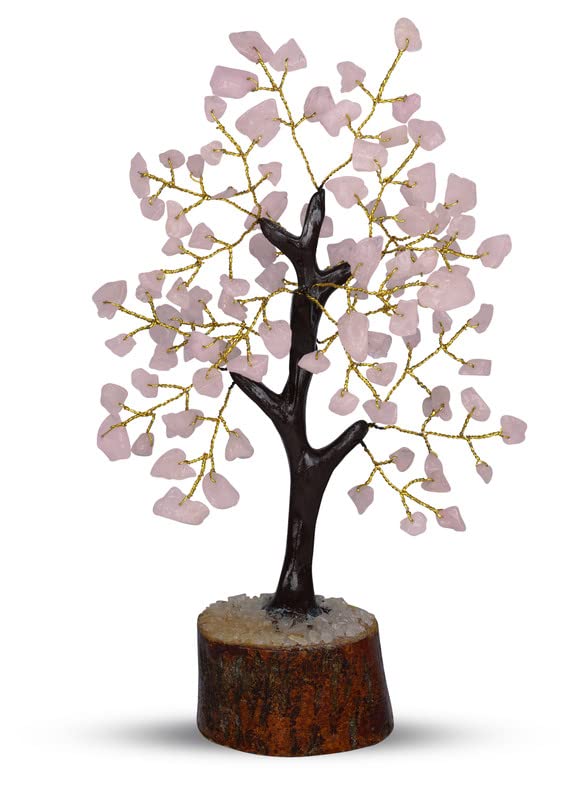 Rose Quartz Money Tree Crystal Quartz Tree Spiritual Gifts For Women Rose Quartz Crystals Crystal Healing For Beginners Money Tree Crystal Reiki Supplies Spiritual Gifts Pink Office Decor