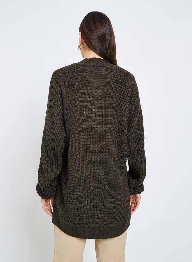 Styli Oversized Chunky Knit Button Down Cardigan - Image 5