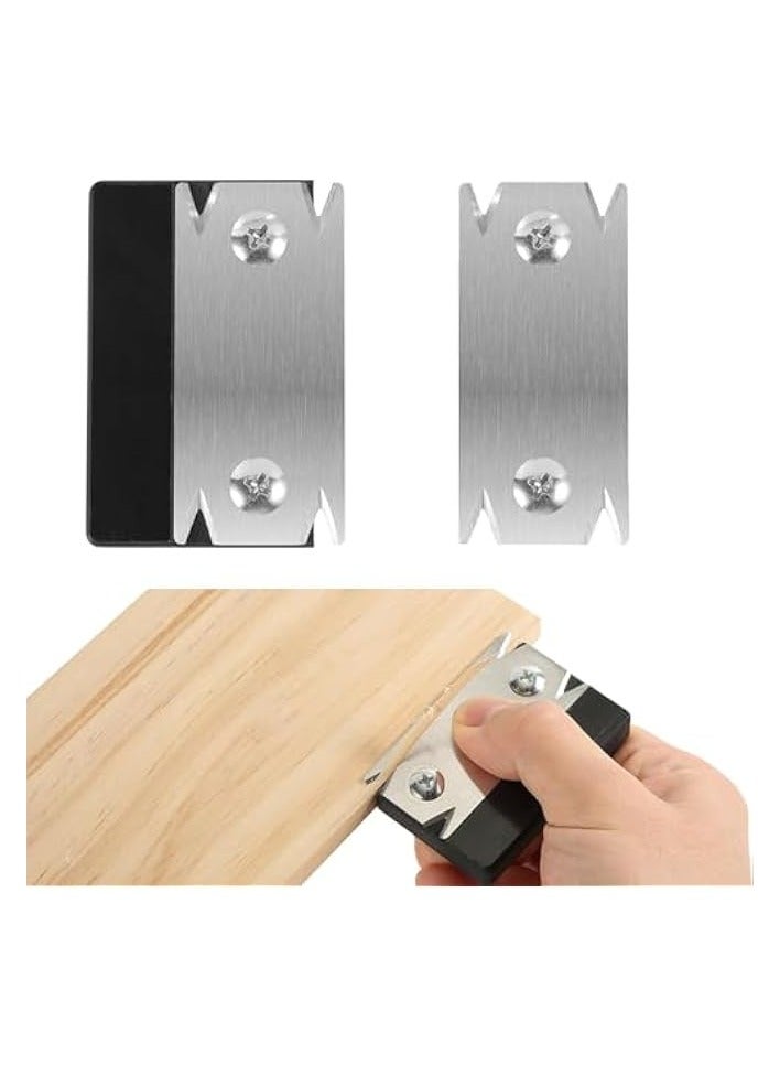 بروماس ماكينة تشذيب حواف الحواف، قاطع حواف من الفولاذ المقاوم للصدأ مع شفرة بديلة واحدة، مكشطة شرائح شطب الخشب، لخشب PVC ABS - Image 1