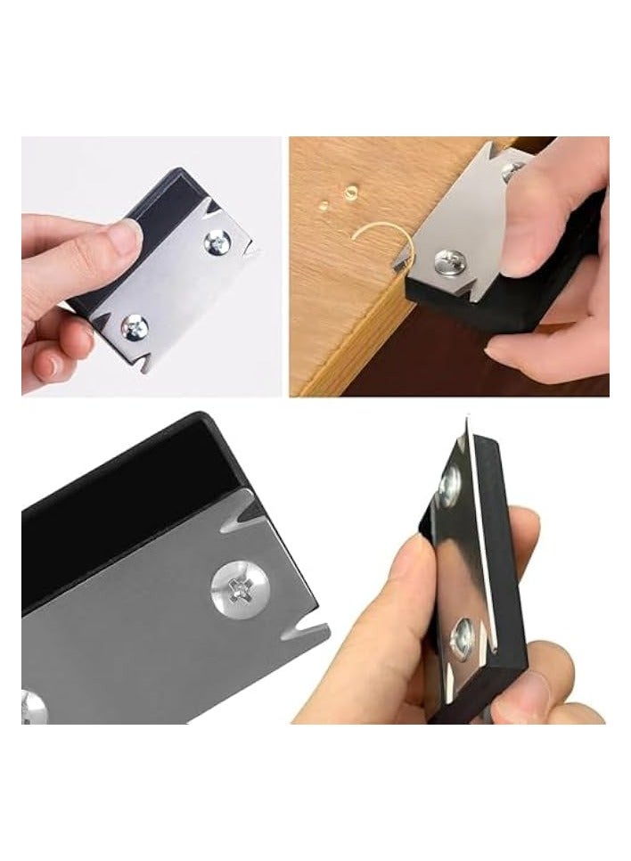 بروماس ماكينة تشذيب حواف الحواف، قاطع حواف من الفولاذ المقاوم للصدأ مع شفرة بديلة واحدة، مكشطة شرائح شطب الخشب، لخشب PVC ABS - Image 2