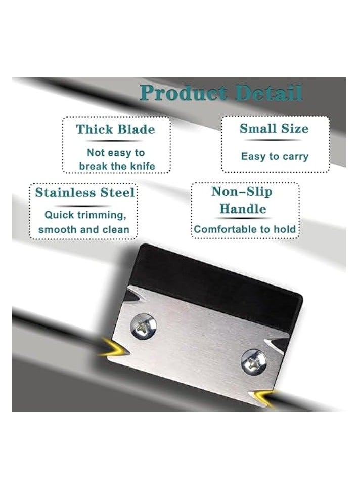 بروماس ماكينة تشذيب حواف الحواف، قاطع حواف من الفولاذ المقاوم للصدأ مع شفرة بديلة واحدة، مكشطة شرائح شطب الخشب، لخشب PVC ABS - Image 4