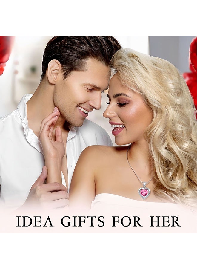 ليمون مجموعة هدايا من الزهور المحفوظة: وردة حمراء دائمة مع قلادة وأقراط للأم والابنة والزوجة في ذكرى زواجهما وأعياد ميلادهما. - Image 4