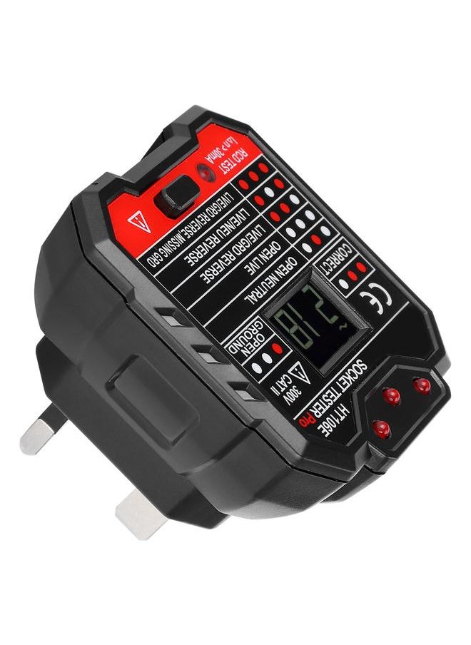 Thoraya Socket Tester Digital Display Office Leakage Test Portable Plug Detector  - Image 5
