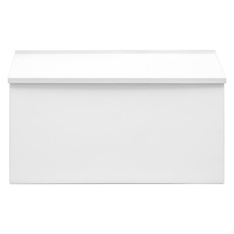 Dalmbox WallMount Mailbox Large Mailbox for Post RustProof Galvanized Steel Box for Outside or Townhouse Horizontal Style White 157 x 43 x 94