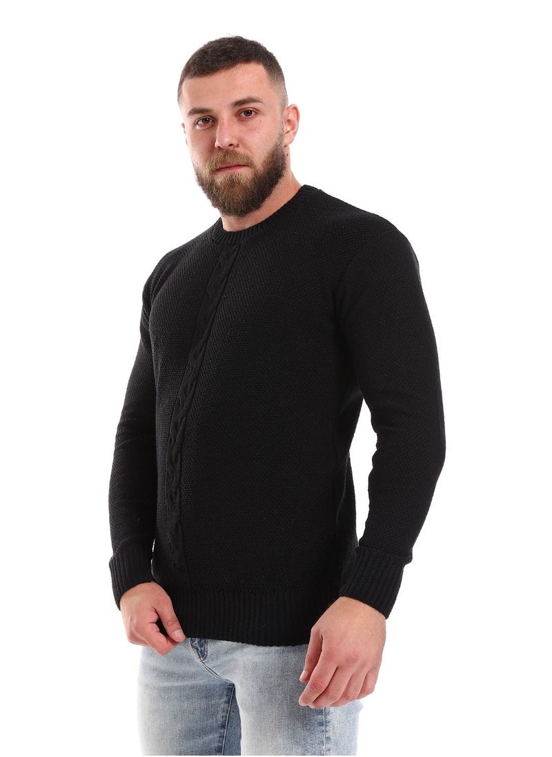 Caesar - Wool Mens Pullover With Multi Design - Image 1