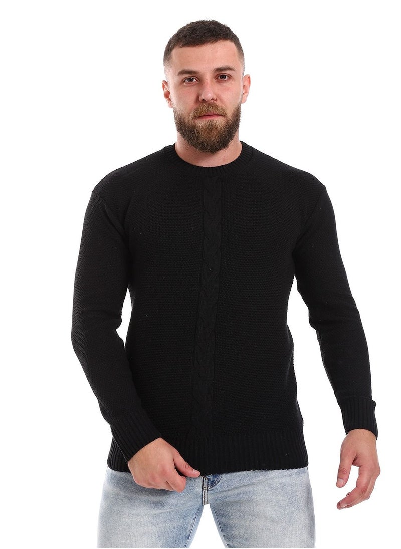 Caesar - Wool Mens Pullover With Multi Design - Image 1