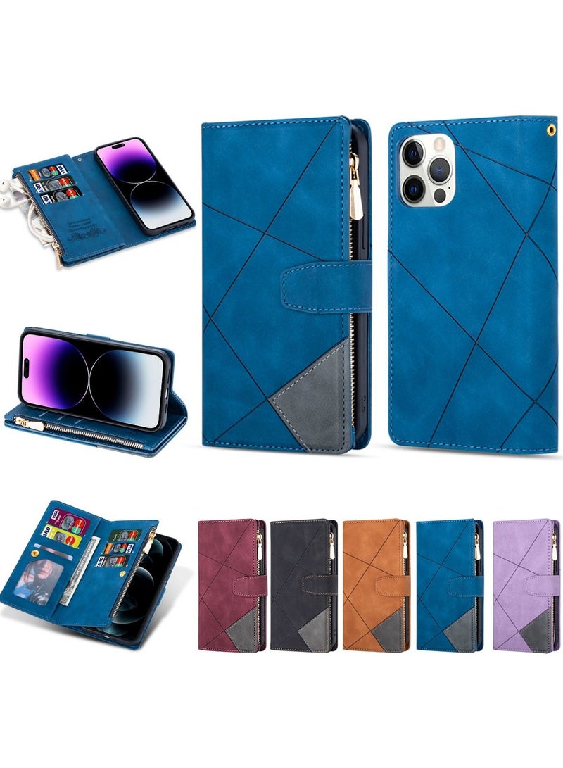 Suteni Flip Cover Leather Protective Hidden Card Slots Phone Case for iPhone - Image 3