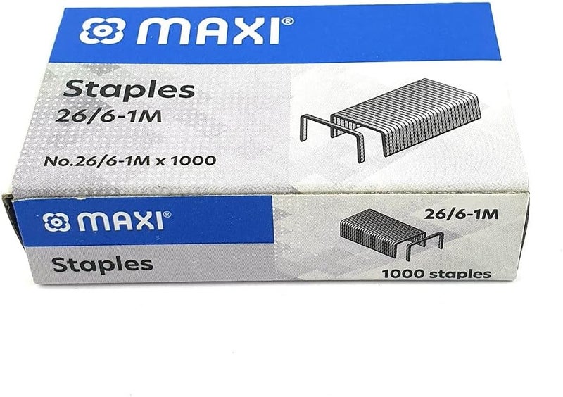 ماكسي عبوة من مسامير الدبابيس من نوع maxi 26/6 بسعة 1000 قطعة - Image 1