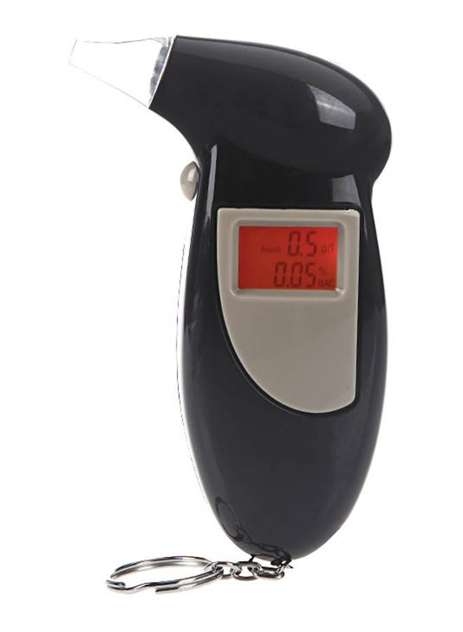 NIBEMINENT Digital LCD Backlit Display Breath Alcohol Tester Black 0.068kg - Image 1