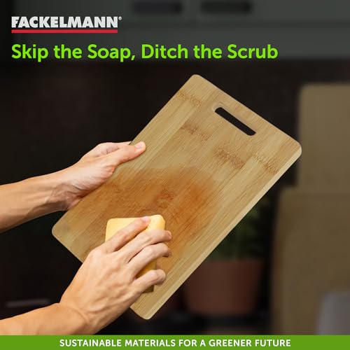Fackelmann Bamboo Chopping Board Natural 20x33 CM | Eco-Friendly Kitchen Essential | BPA Free | Durable and Easy to Clean | Anti-Microbial | 100% Food Safe Premium Cookware - Image 3