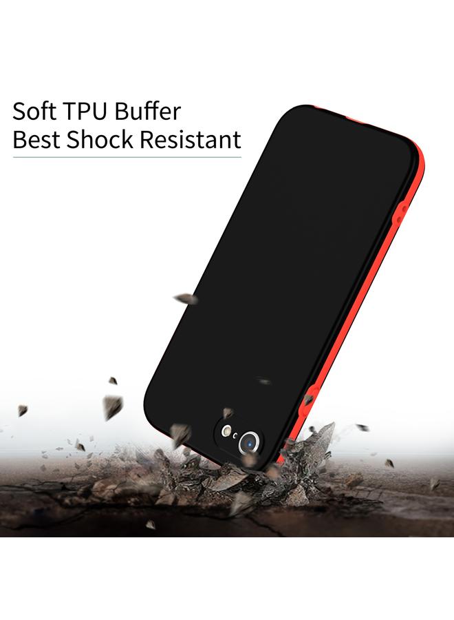 S-TOP Case For iPhone SE 2022 / 2020 / 8 / 7 Two Color Full Protective 3-in-1 Phone Case - Image 3
