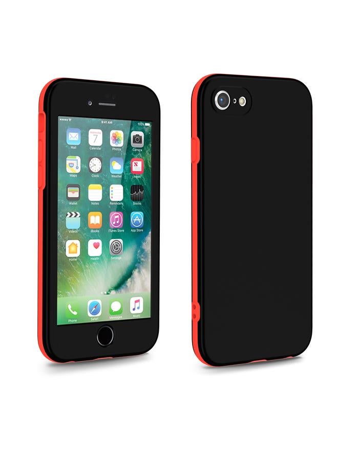 S-TOP Case For iPhone SE 2022 / 2020 / 8 / 7 Two Color Full Protective 3-in-1 Phone Case - Image 1