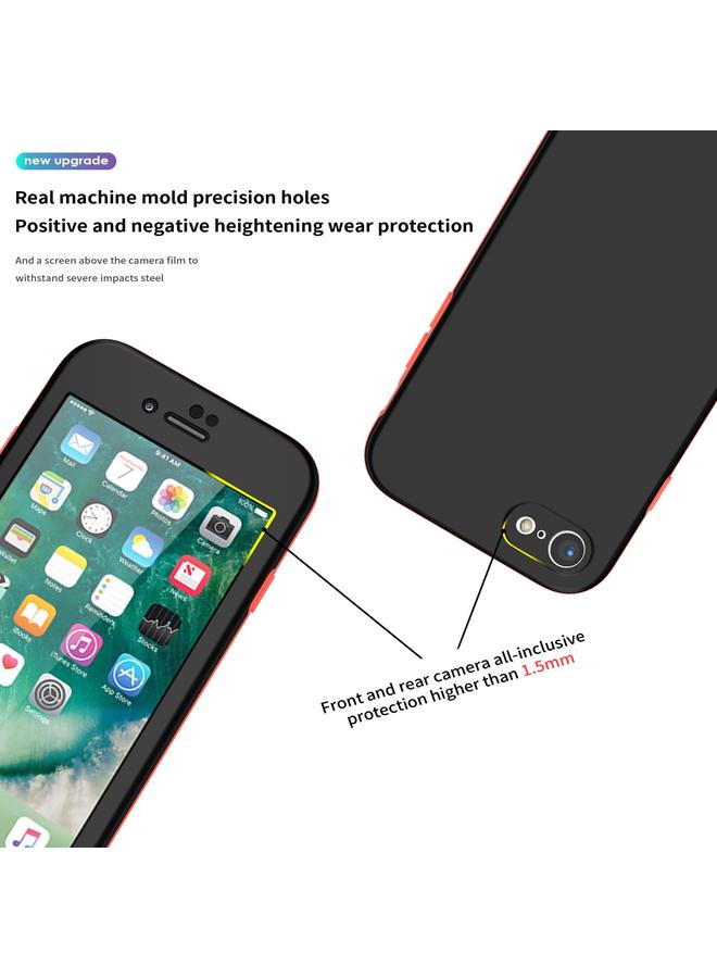 S-TOP Case For iPhone SE 2022 / 2020 / 8 / 7 Two Color Full Protective 3-in-1 Phone Case - Image 5