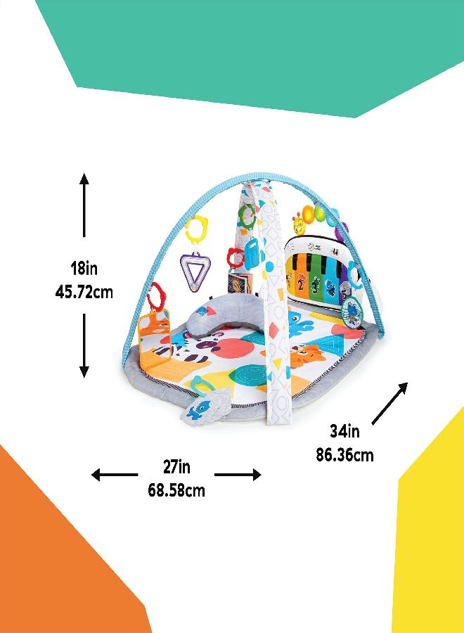 Baby Einstein Baby Einstein 4-in-1 Kickin' Tunes Music and Language Play Gym and Piano Tummy Time Activity Mat - Image 2