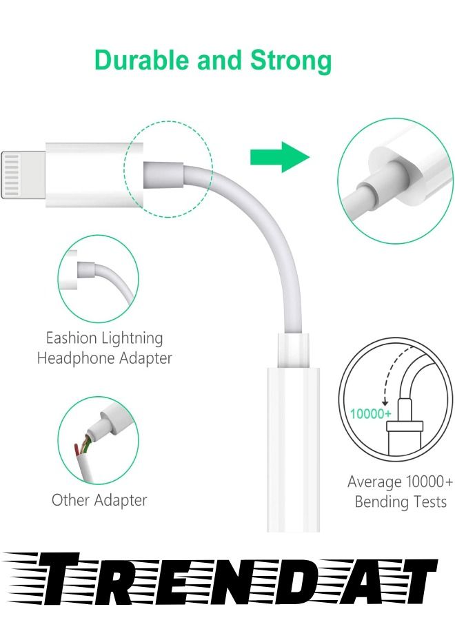 Jack adapter from iPhone input to 3.5 mm headphone - works directly without Bluetooth - Image 2
