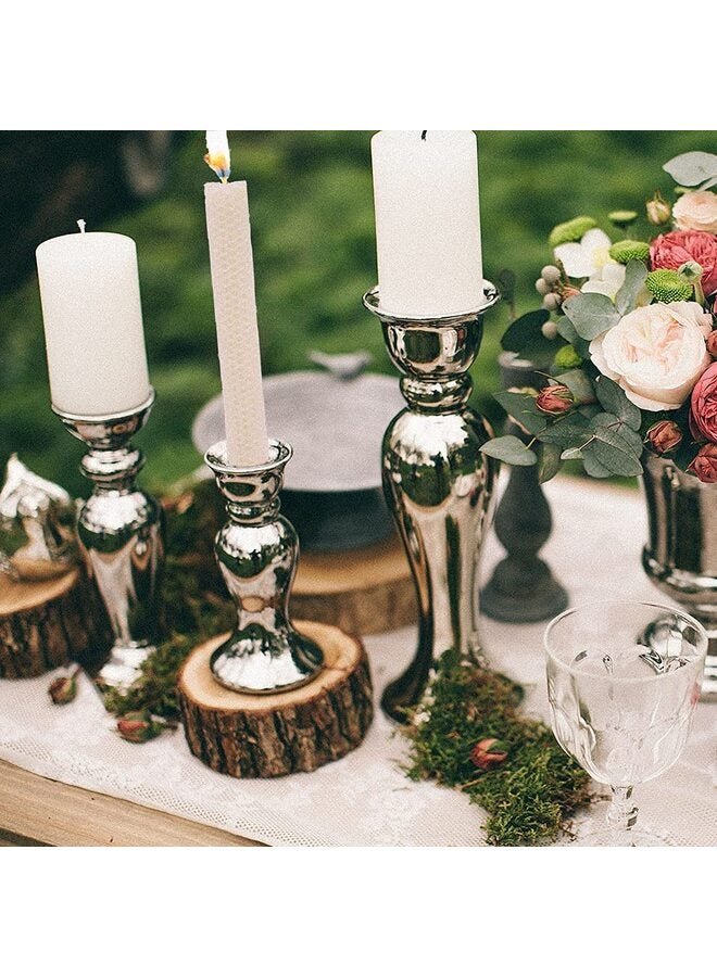 LAMAY 6PCS Beeswax Taper Candle, Drip-Proof Hand-Rolled, Great for Home, Holidays, Weddings, Women's Gifts (White) - Image 5