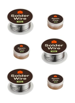 LAWAZIM Solder Core Wire 60g with 10G Resin 3 Sets - Rosin Core Solder Wire for Electronics, Electrical Soldering, Circuit Board Repair, DIY Projects - High Melting Point, Non-Corrosive Durable Joints  - Image 1