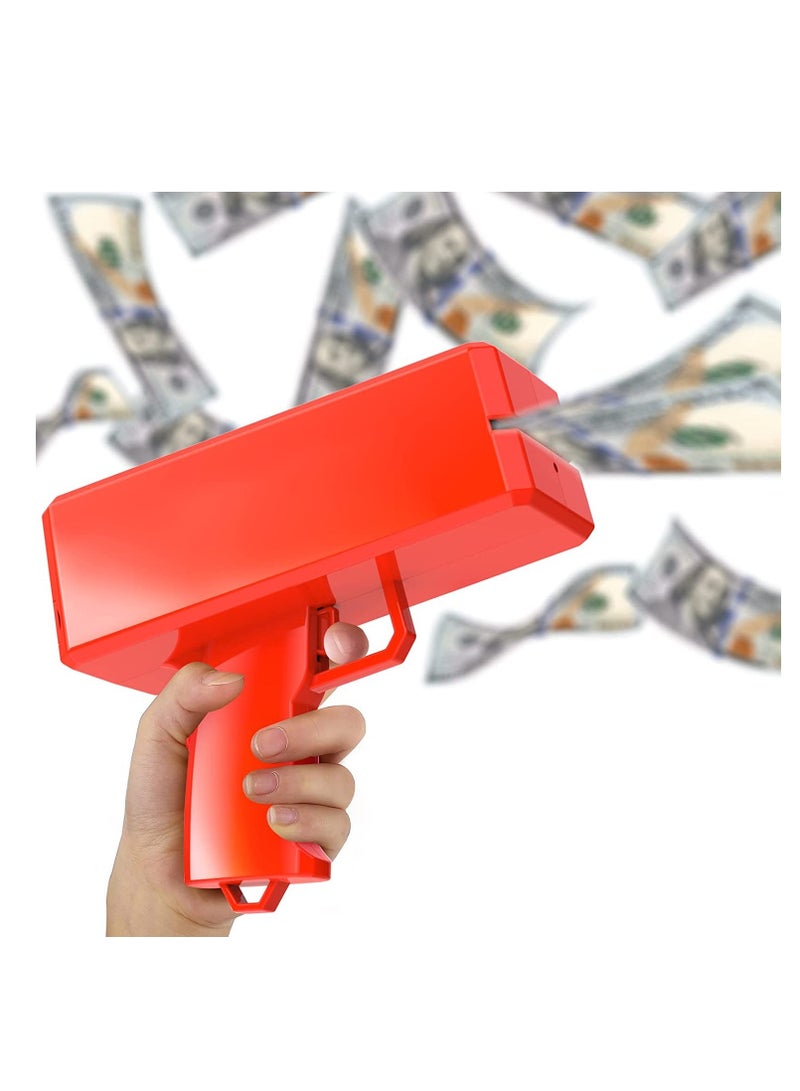 Money Gun Paper Playing Spary Toy Gun, Prop with 100 Pcs Play Cash Party Supplies multicoloured, Su-140  - Image 1