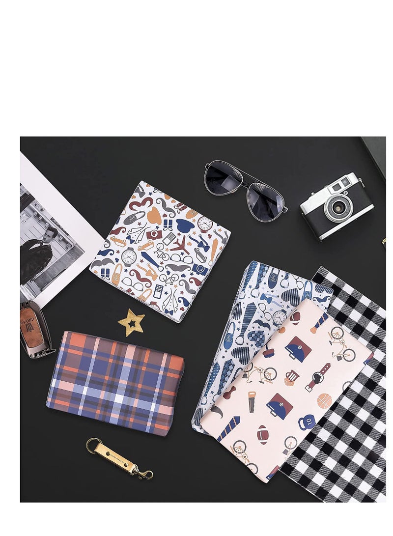 SYOSI Gift Wrapping Paper, Recyclable Gift Wrapping Paper Set for Birthday,Bridal Baby Shower,Weddings,Graduations,Women,Men,Boy,Girl,All Occasion - Image 4