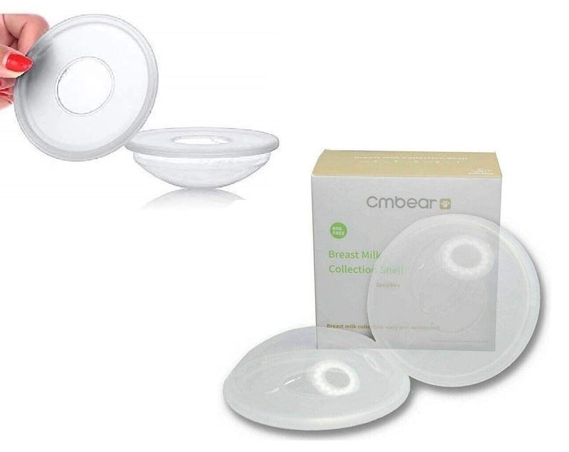 Finever Breast Milk Leak Collection Shell Nursing Mom for Breastfeeding Nipple Cups (2Pack) - Image 1