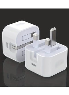CoomBe 35W USB-C 3-Pin Power Adapter with 1M Type-C to Type-C Cable White, Compatible with iPhone 15/15 Plus/15 Pro/15 Pro Max/16/16 Plus/16 Pro/16 Pro Max/iPad Pro/Air/Mini/10th  - Image 4
