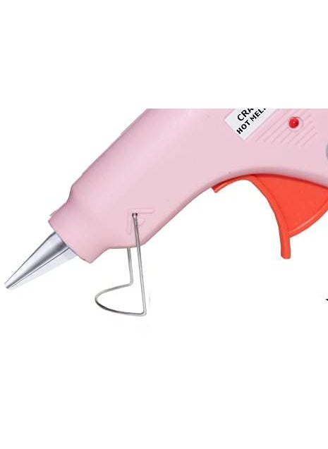CRAFTYGUN CRAFTYGUN PINK MINI 20 WATT HOT MELT GLUE GUN WITH 50 HOT GLUE STICKS  - Image 2