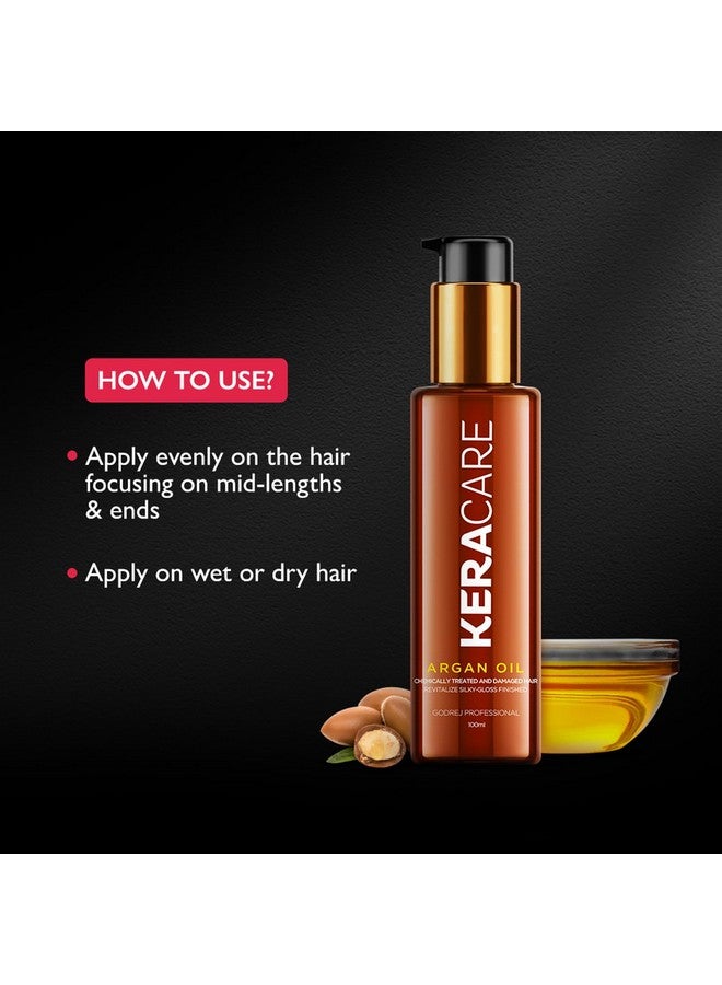 Godrej Professional Keracare Nourish Shine Argan Hair Oil (100Ml) | For Glossy Nourished Hair | No Sulphate & Paraben | Uv-Protect Formula - Image 5