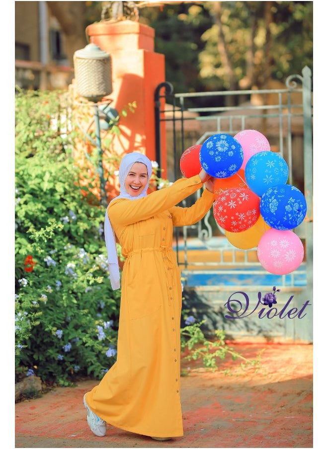 Puritopia - Mustard Maxi shirt dress - Image 1