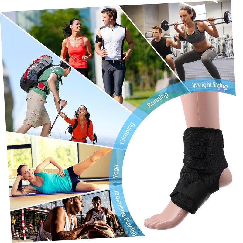 SAFIGLE 2 حزمة كم ضغط الكاحل قابل للتعديل دعامة للوقاية من الإصابات - Image 5