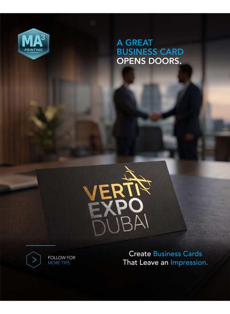 Premium Business Card(100pcs) Printing Service - High-Quality Custom Design & Finishes - Image 3