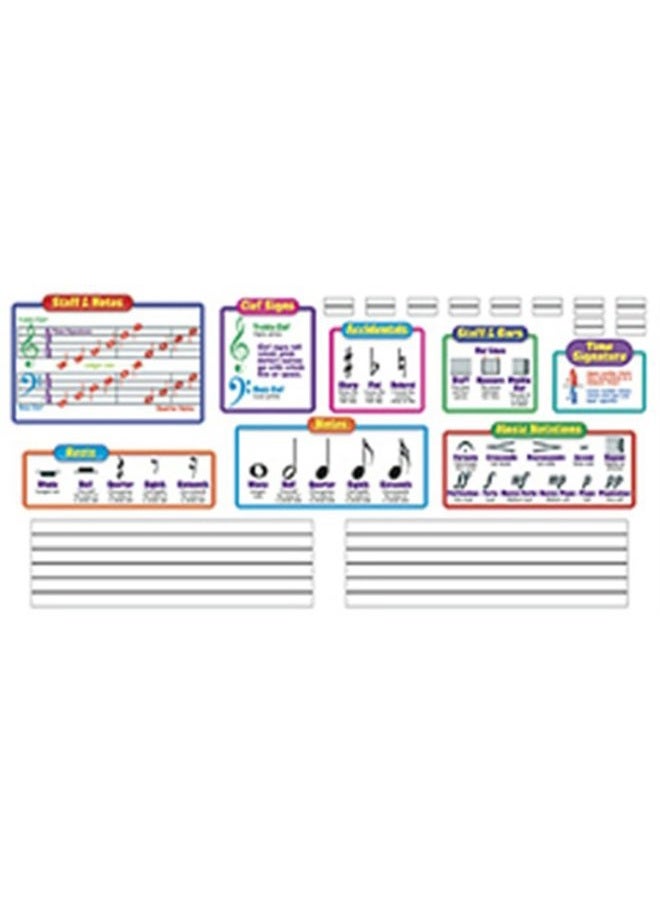 TREND enterprises, Inc. T-8189 Music Symbols–Wipe-Off Bulletin Board Set