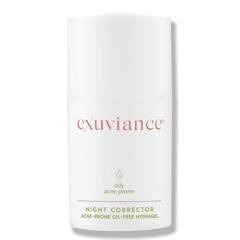 EXUVIANCE Night Corrector Lightly Hydrating Nighttime Gel with AHAPHA Antiaging For Oily Skin OilFree Noncomedogenic Nonacnegenic 50 g