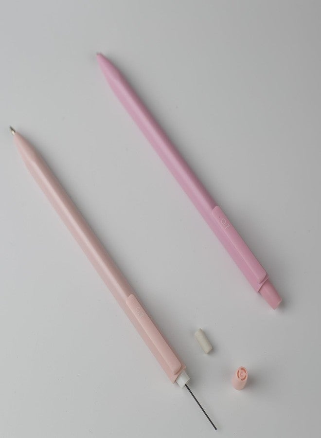 Idcrea Mechanical Pencils Set 0.7 mm Triangular 6 Pencils 4 Tubes Leads 1 Eraser Pastel Colors Cute Aesthetic lead pencils for School Writing Drafting - Image 4