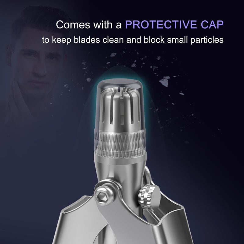 Winsea Stainless Steel Manual Nose Hair Trimmer for Men and Women - 360° Rotating Ear and Nose Hair Remover - Image 4