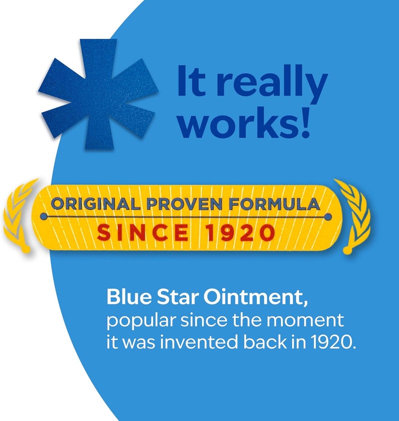 Bluestar Anti-Itch Medicated Ointment, Fast-Acting Relief for Dry, Itchy Skin, Rashes, Ringworm, Dry Cracked Heels & More, Hydrocortisone-Free & Steroid-Free, 2 OZ - Image 5