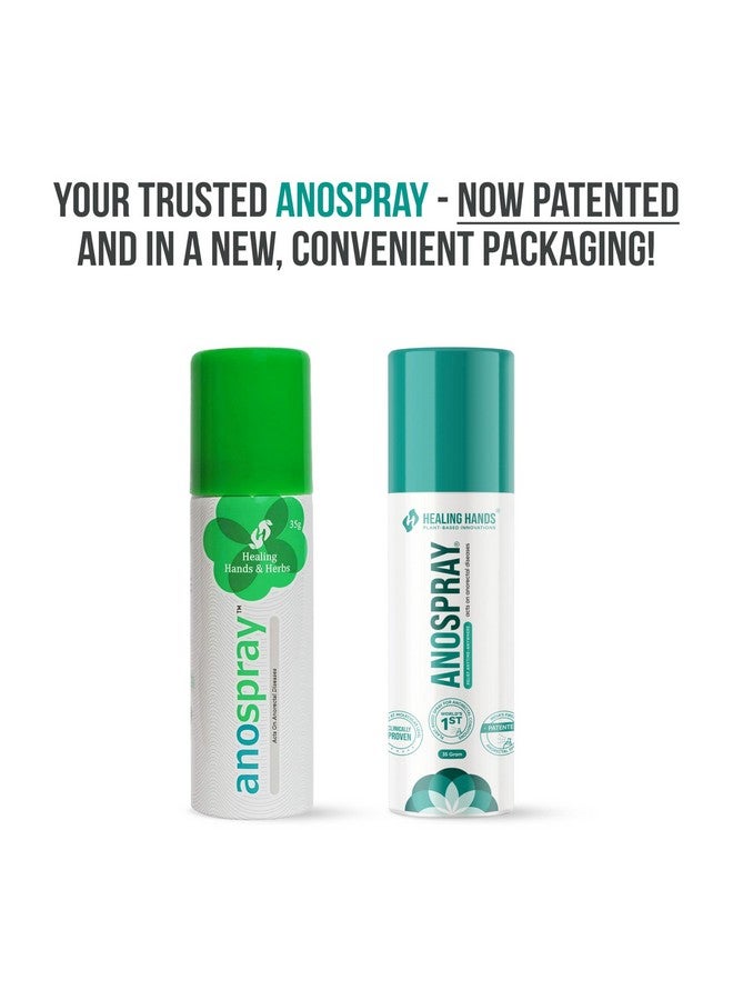 Healing Hands Healing Hands AnoSpray Advanced Piles and Fissure Treatment Spray - 35gm, Patented Plant Based Solution to treat Severe Piles and Fissure, Clinically Proven, Herbal & Natural Piles Care - Image 2