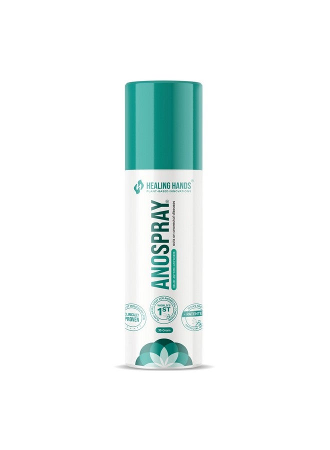 Healing Hands Healing Hands AnoSpray Advanced Piles and Fissure Treatment Spray - 35gm, Patented Plant Based Solution to treat Severe Piles and Fissure, Clinically Proven, Herbal & Natural Piles Care - Image 1