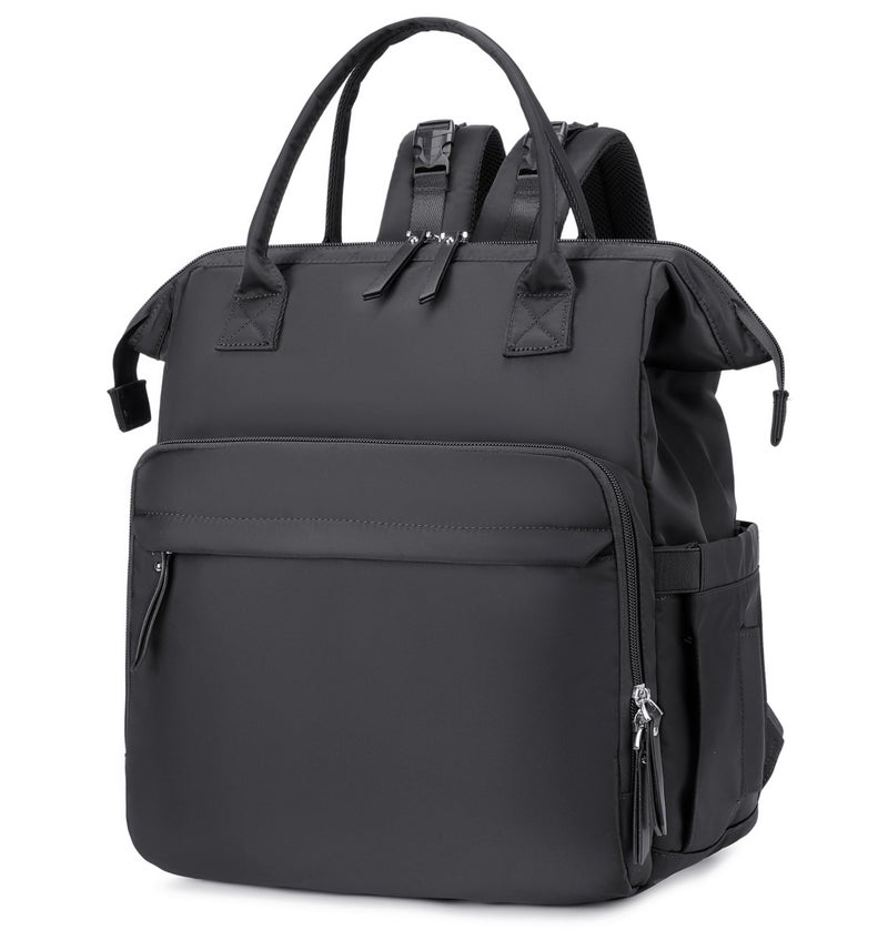 LORADI Large Diaper Bag Tote Hospital Bag Baby Shower Essential Black - Image 2