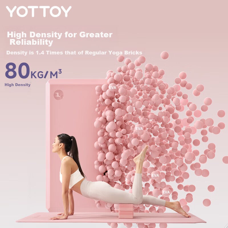 JD Jing Zao Yottoy High-Density EVA Eco-Friendly Yoga Block for Men And Women Beginners, Children's Dance Practice Brick - Image 4
