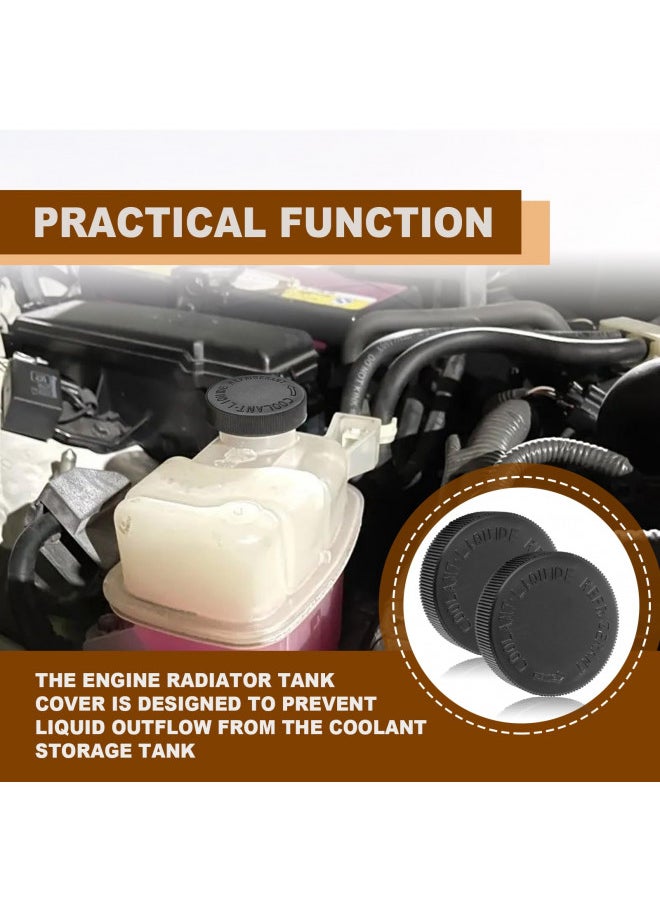 KEVWR 2PCS Engine Radiator Coolant Water Tank Black Reservoir Cap, Compatible with Infiniti Nissan Renault, OEM# 21712-79900  - Image 4